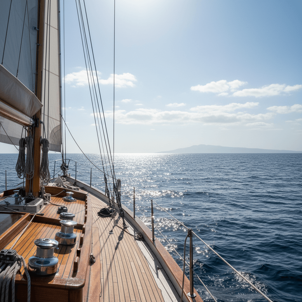 Sailing view from BladeRunner's deck