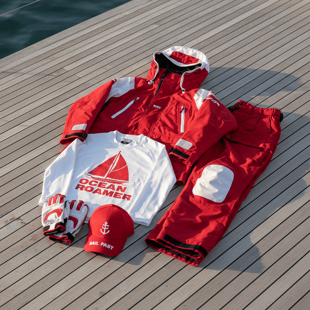 BladeRunner sailing shirt flat lay display