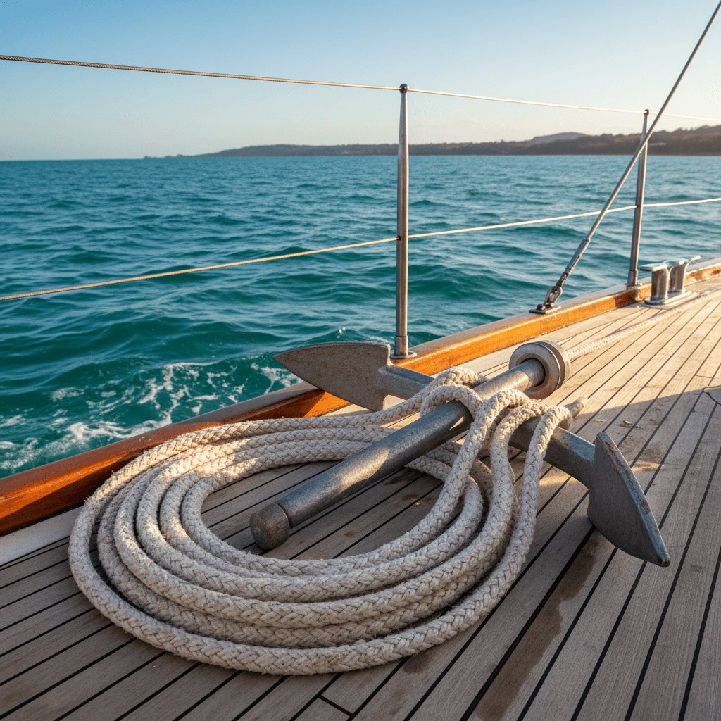 BladeRunner's anchor and deck rigging