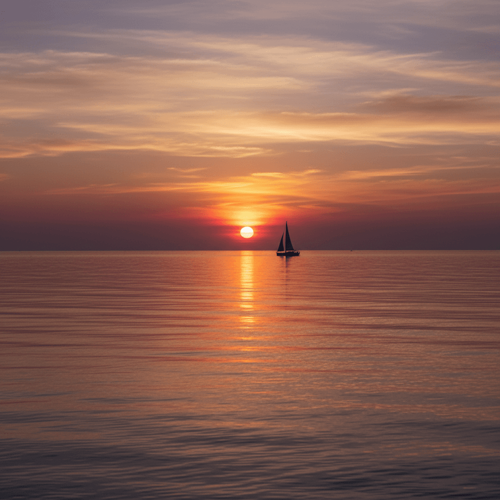 Tranquil evening on the water during BladeRunner journey