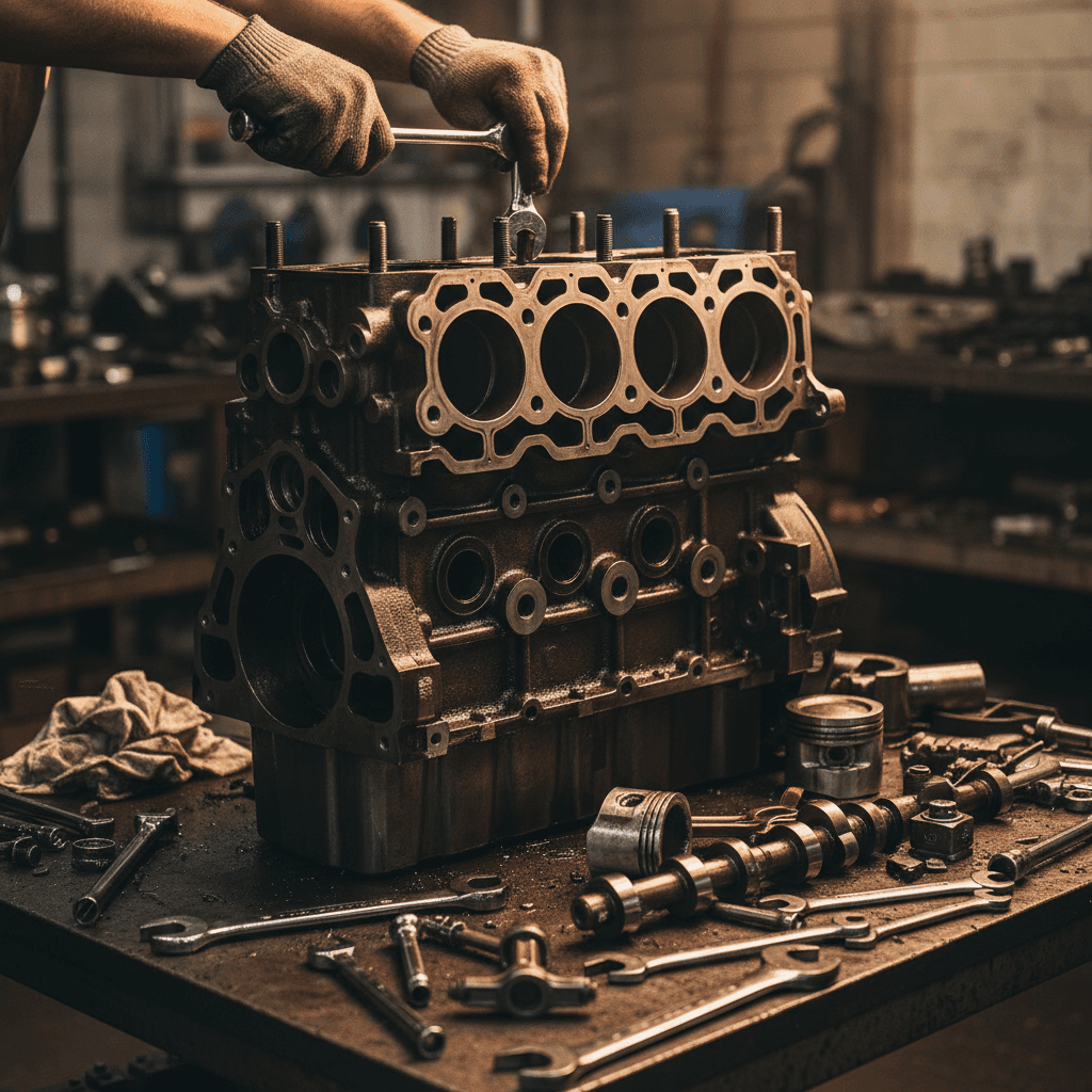 Engine overhaul and mechanical work