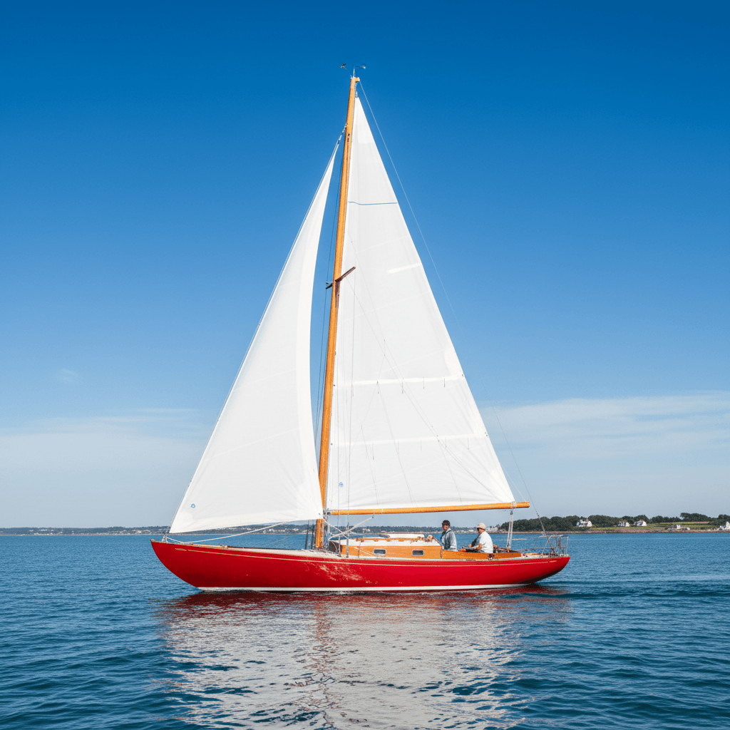 BladeRunner sailboat on the water