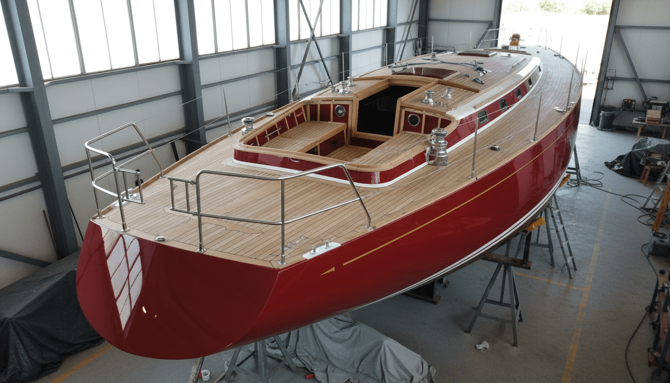 Restoration nearing completion with hull painting and structural work finished