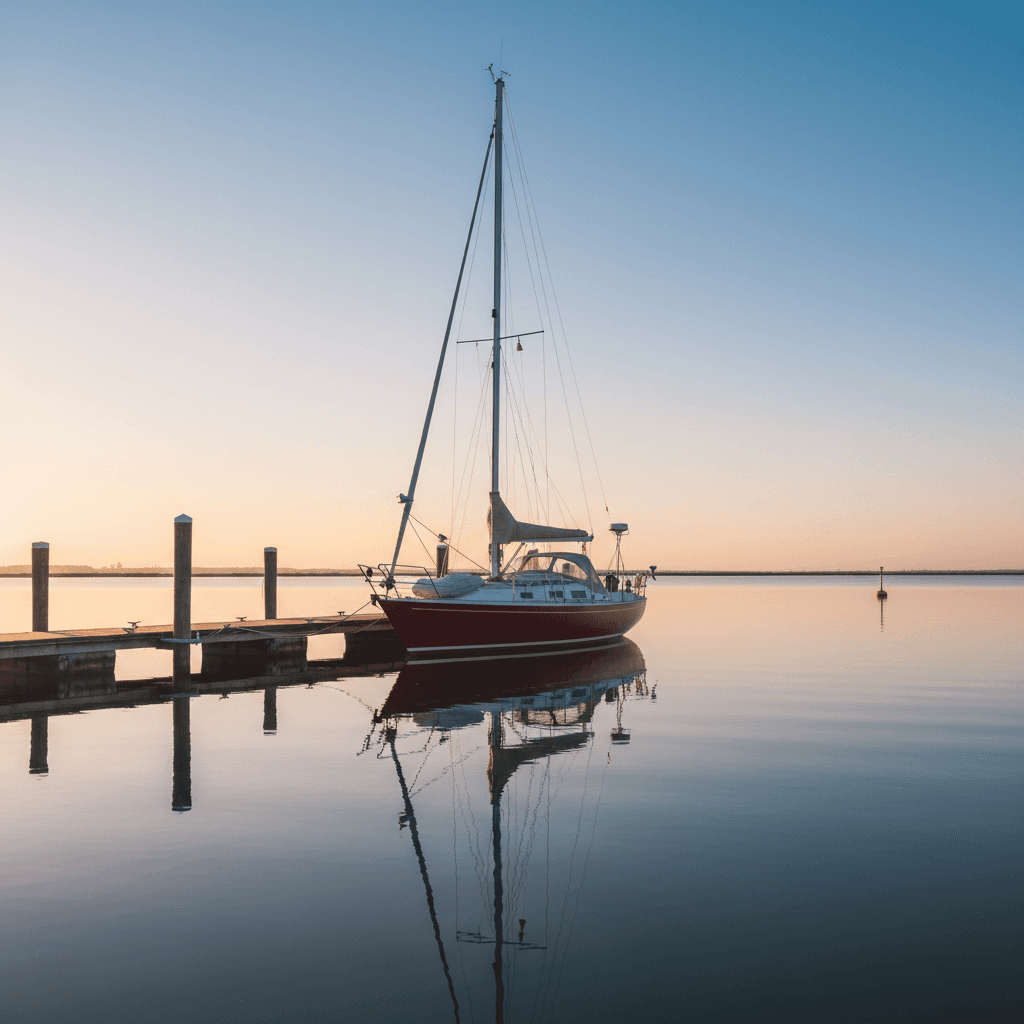 BladeRunner sailboat at anchor